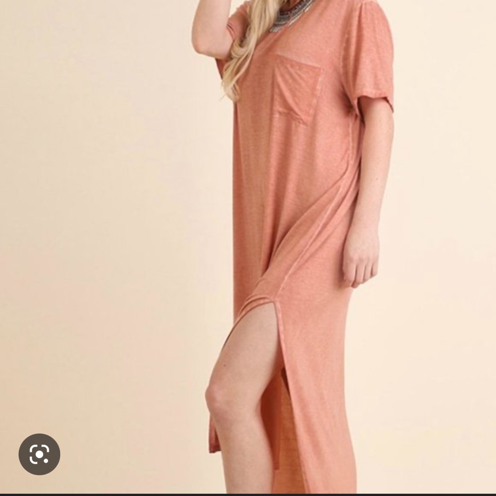 Umgee Maxi T-Shirt Dress